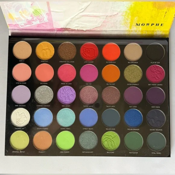 Morphe Disney Mickey & Friends‎ Eyeshadow Palette 35 Rainbow Shades - NEW/UNUSED - Picture 4 of 8